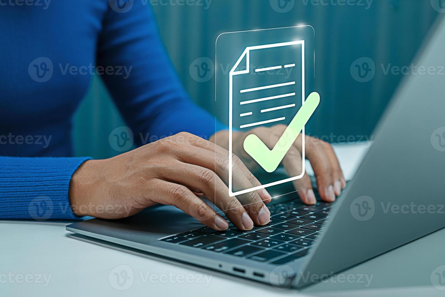 Online document approval workflow management system for business process automation and efficiency photo