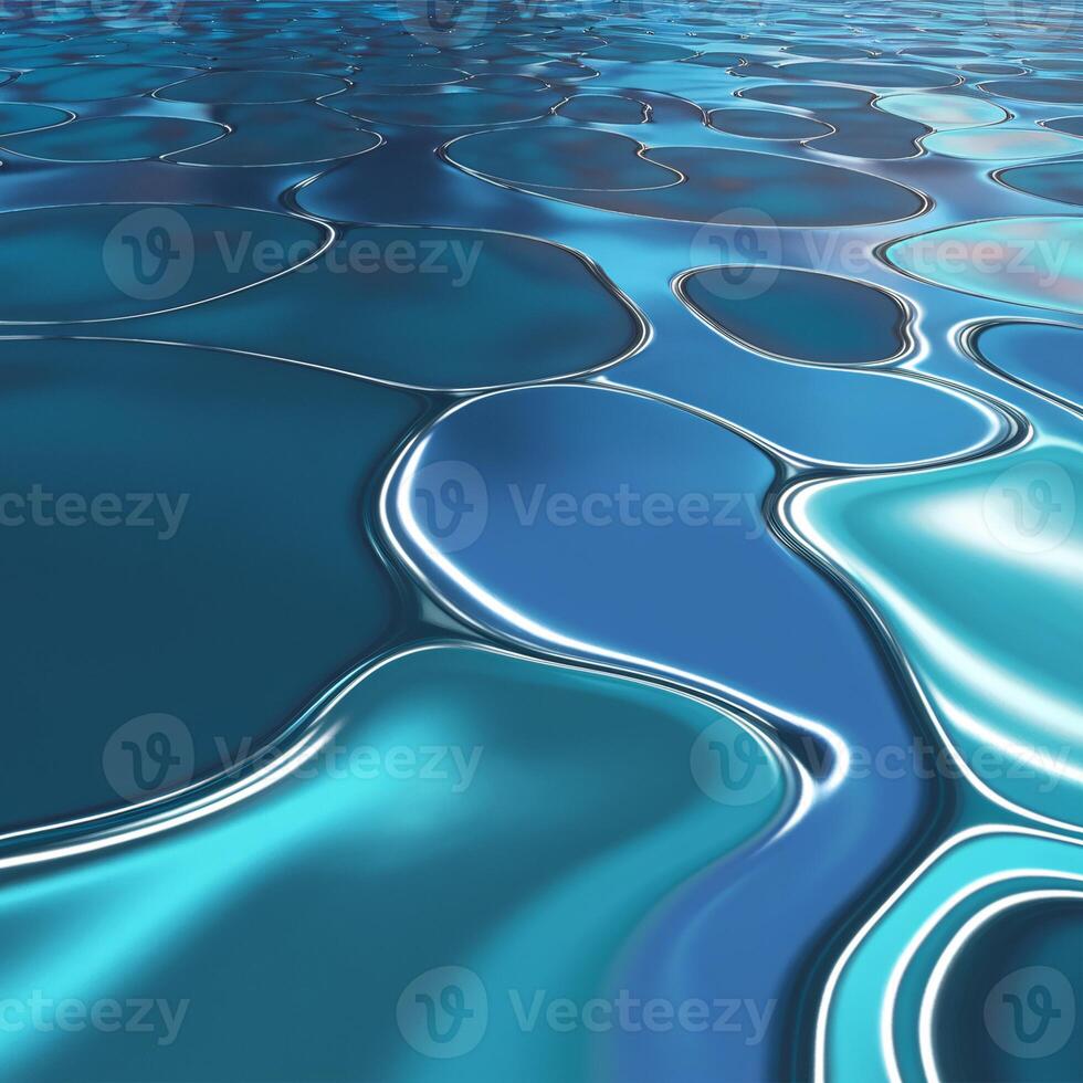 A serene abstract blue water surface with smooth, reflective ripples creating a calming atmosphere. photo