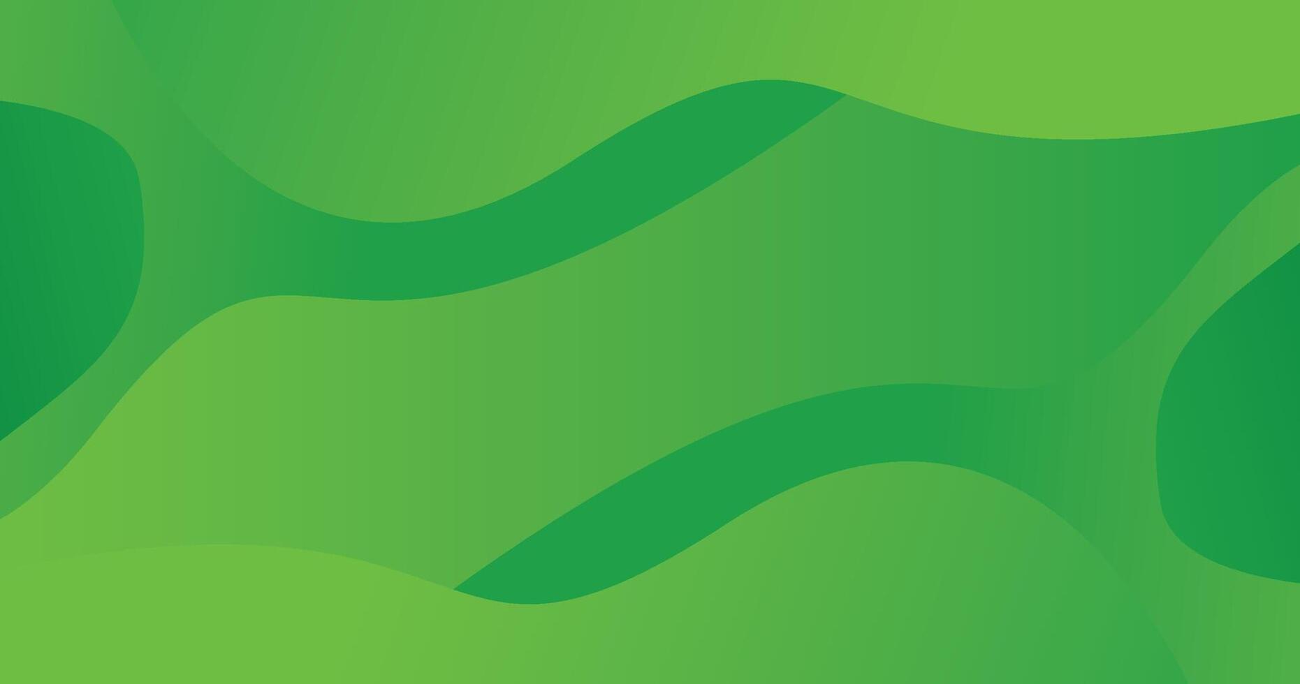 Green Abstract Wave Pattern with Gradient Effect for Background Design vector