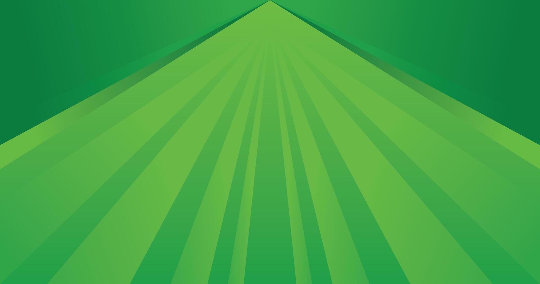 Abstract Green Gradient Background with Radiating Stripes and Symmetric Patterns vector