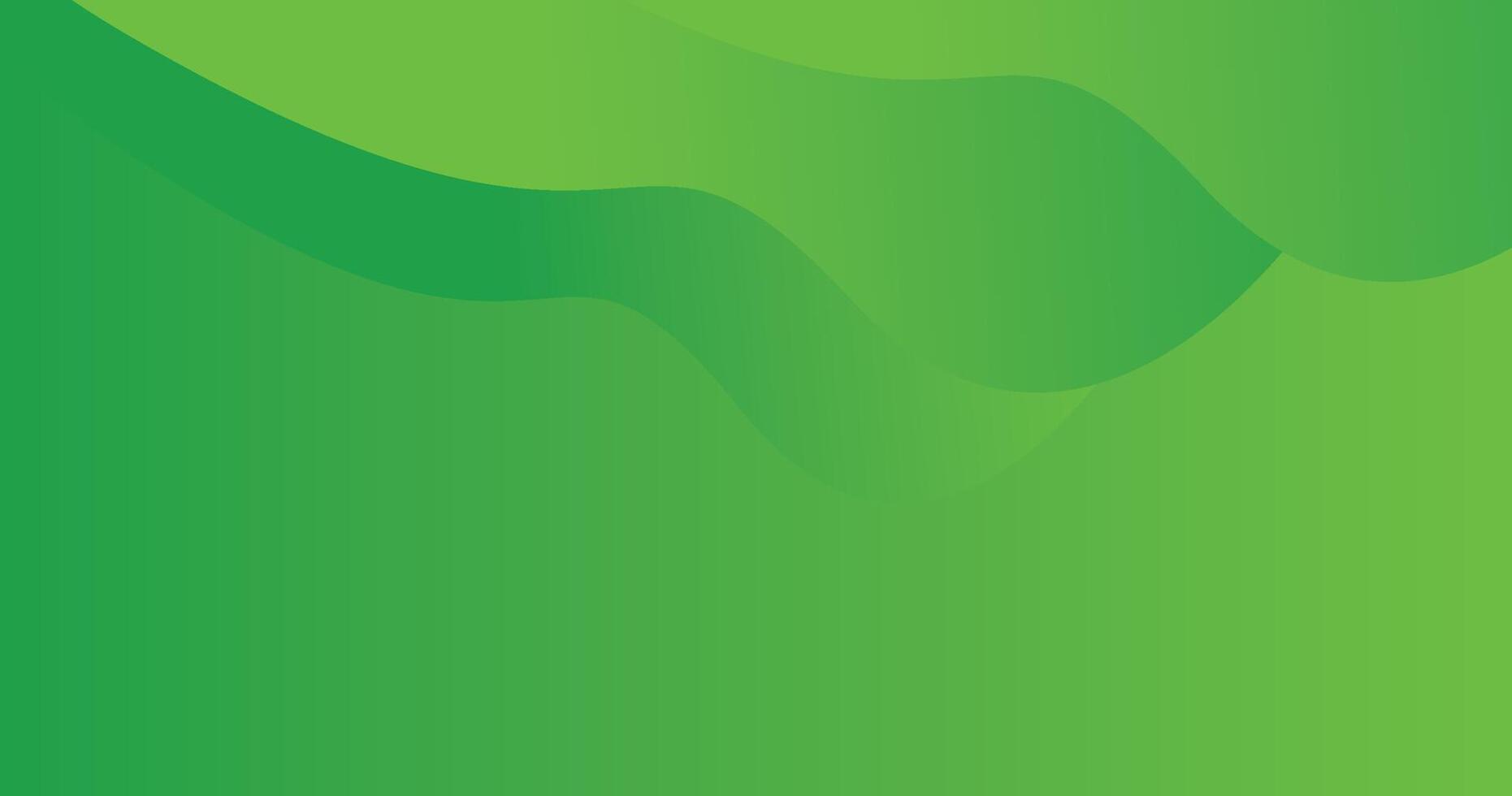 Abstract Green Gradient With Flowing Wavy Lines for Creative Backgrounds vector