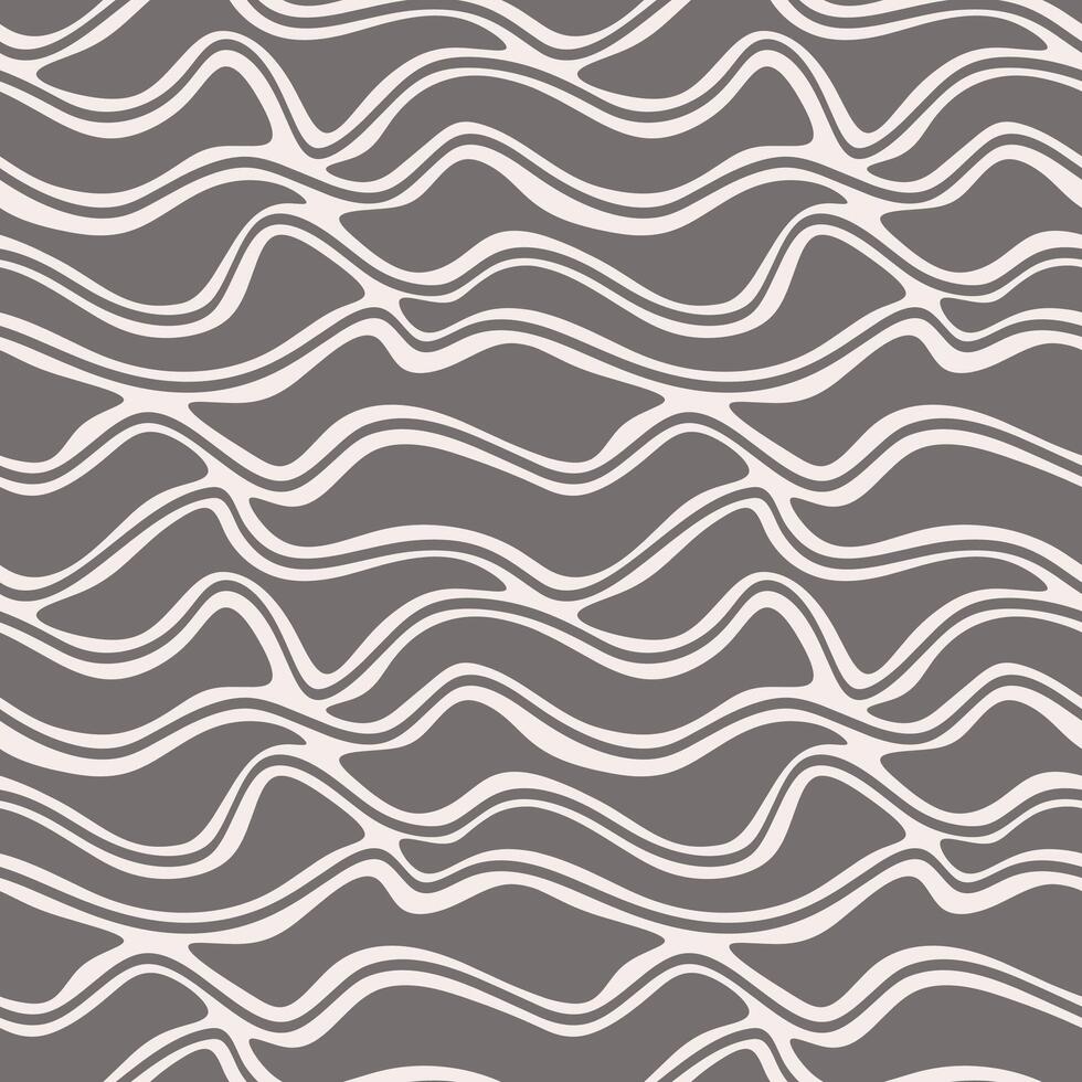 Abstract seamless pattern with organic shapes, botanical elements, cellular structures, liquid lines vector