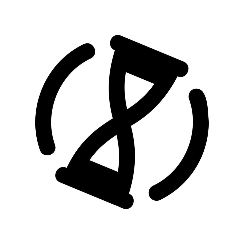 Waiting or processing pictogram for a user interface vector