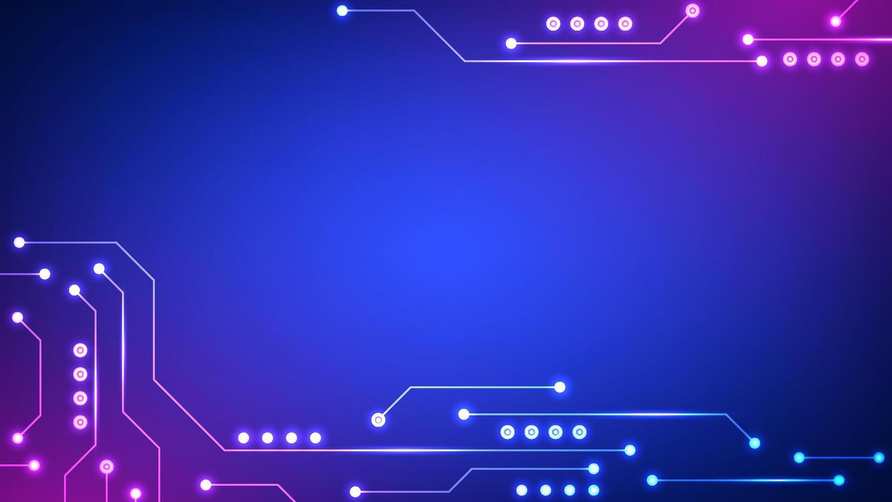 Digital technology background. Futuristic circuits data concept. Design from flow network system and technology. vector