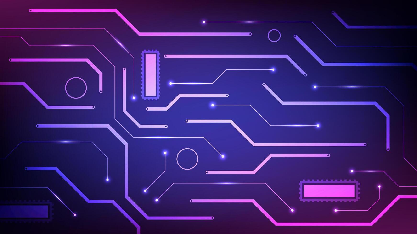 Digital technology circuit background. Design for circuit ystem chip microchip futuristic abstract quantum and motherboard. vector