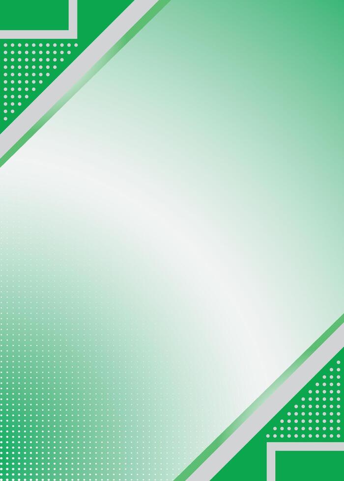 Green gradient background design with shape vector