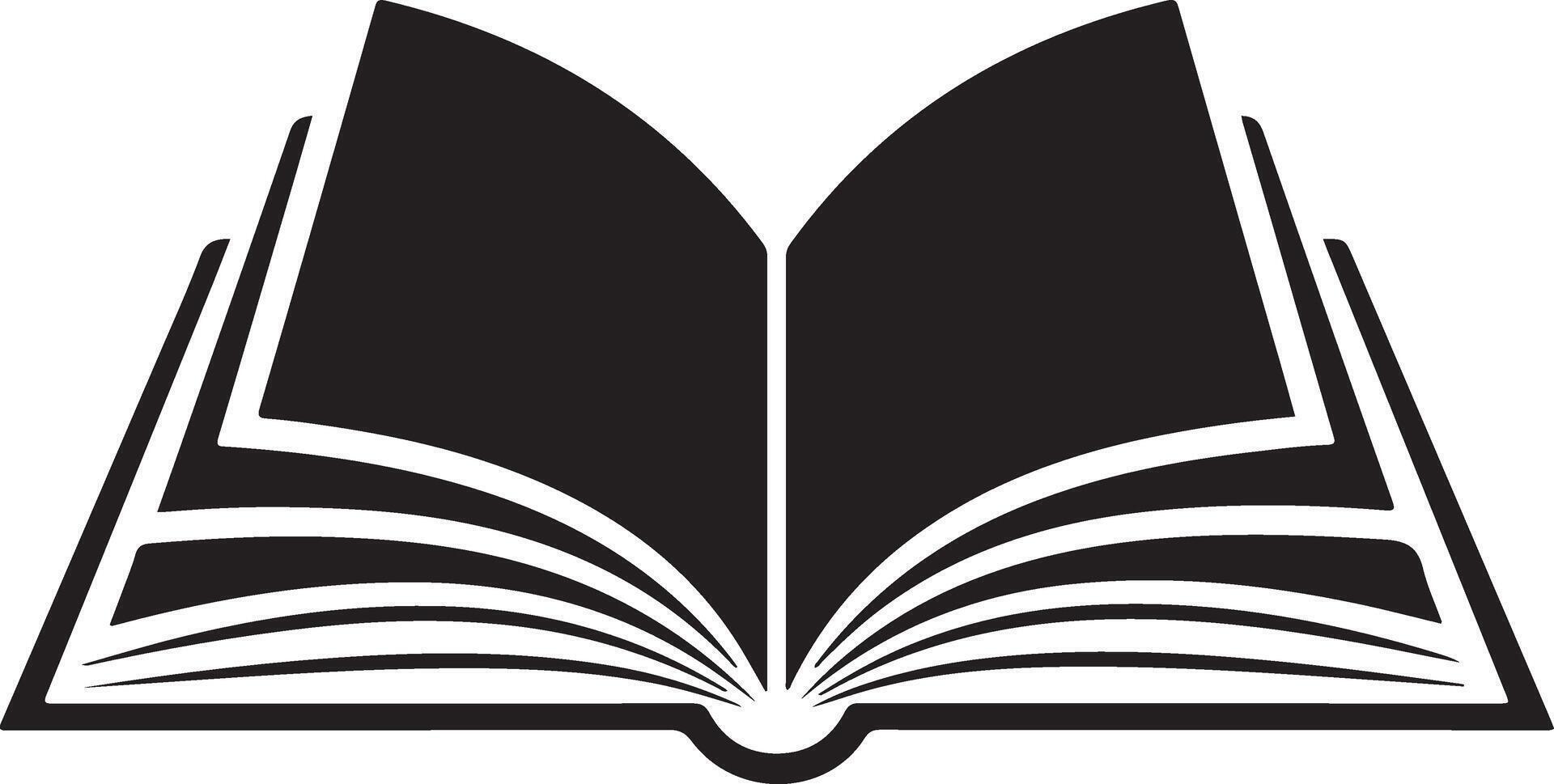 Open book with pages, a source of knowledge and education isolated on white background vector