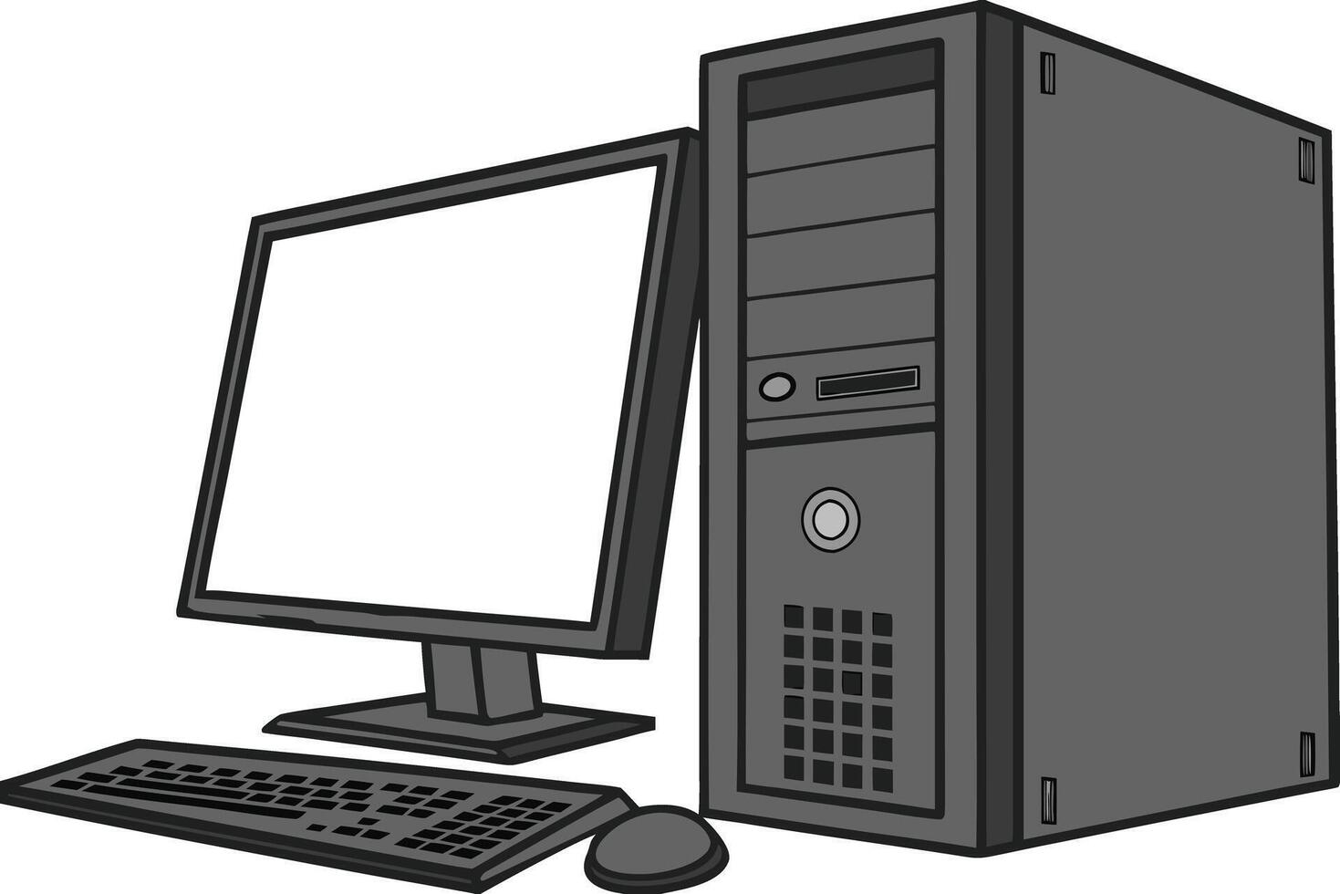 Technology Computer Art Set Creative Computer Artwork vector
