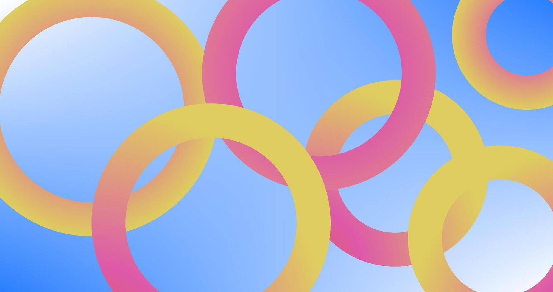 Gradient Colorful abstract background with Multi Colors Gradient circles vector