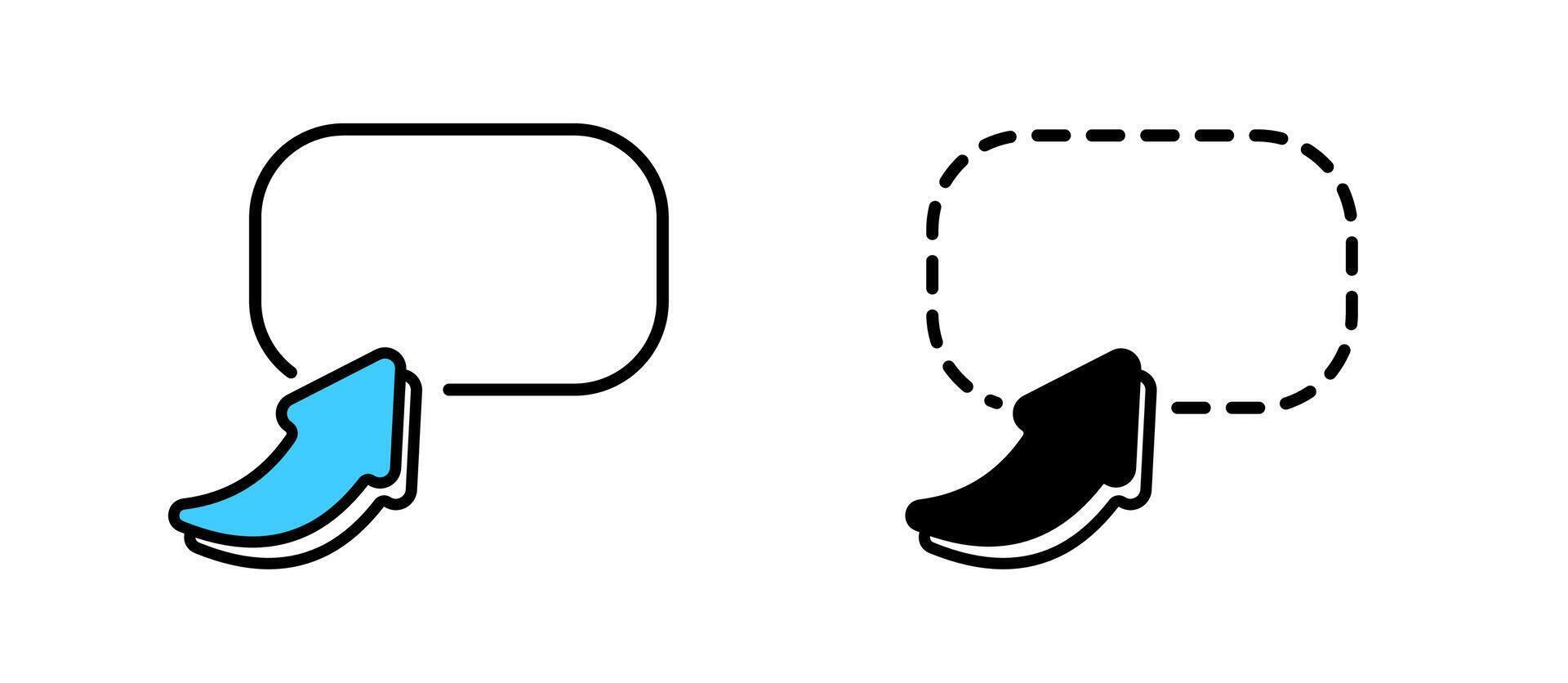 Highlight pointer and arrow icons with colorful annotations for emphasizing important interface elements vector