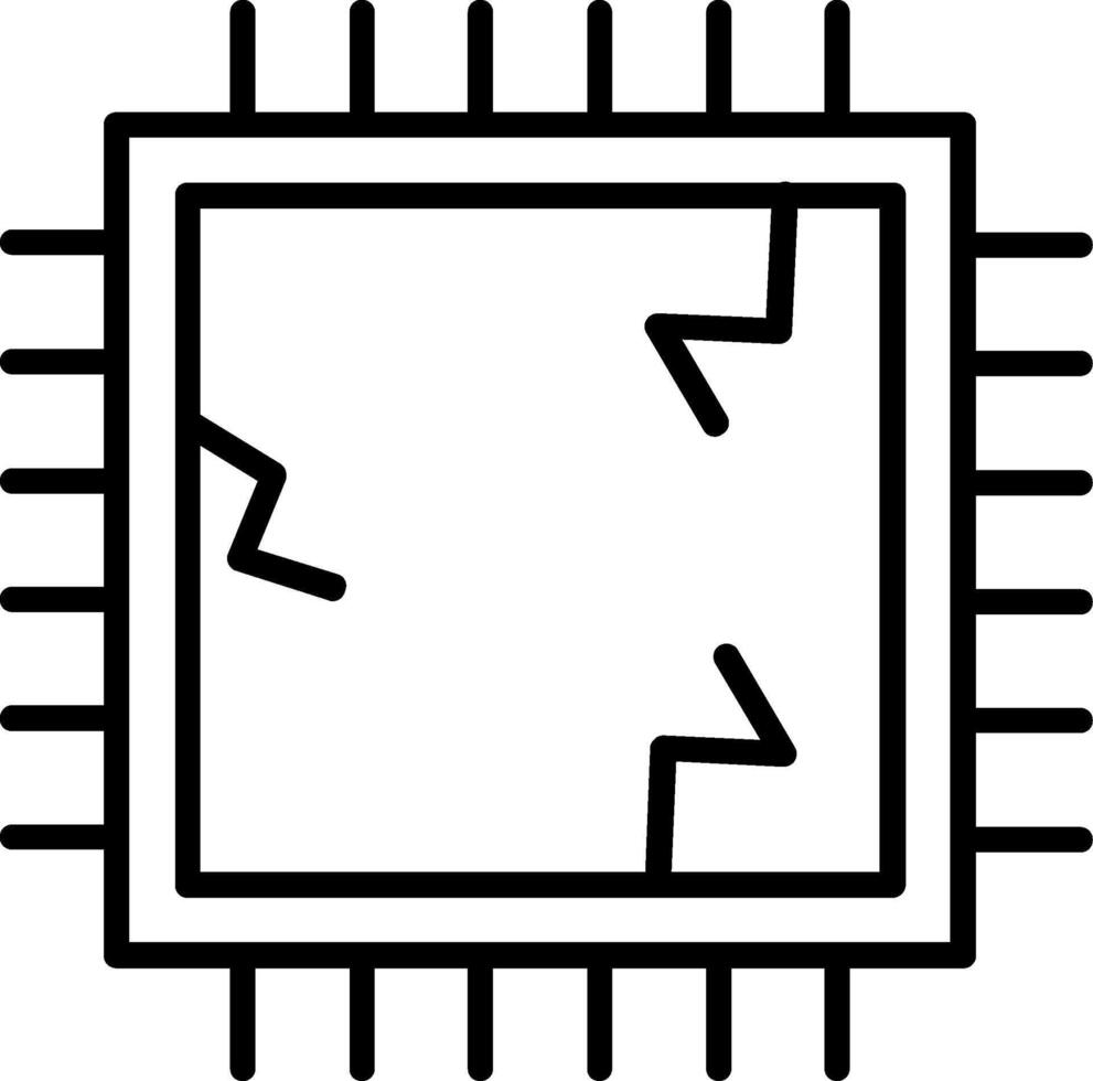 UPC computadora chip vector
