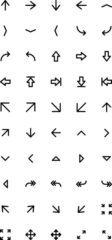 Expanded Line Arrow UI Icon vector