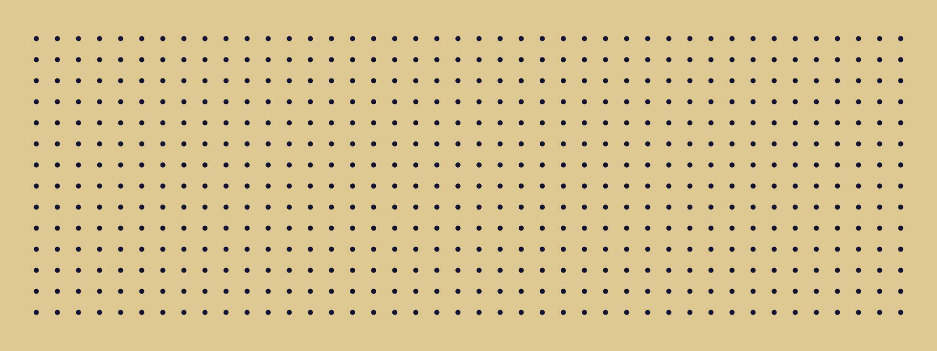 Minimalist design featuring a beige background with evenly spaced black dots, creating a pegboard like pattern. Ideal for use in presentations, web design, or modern artistic layouts. vector