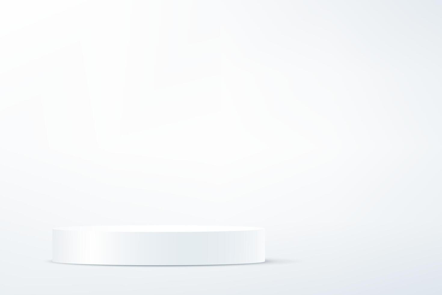 White background 3d with podium. Empty room with light space for selling products on the website. illustration. vector