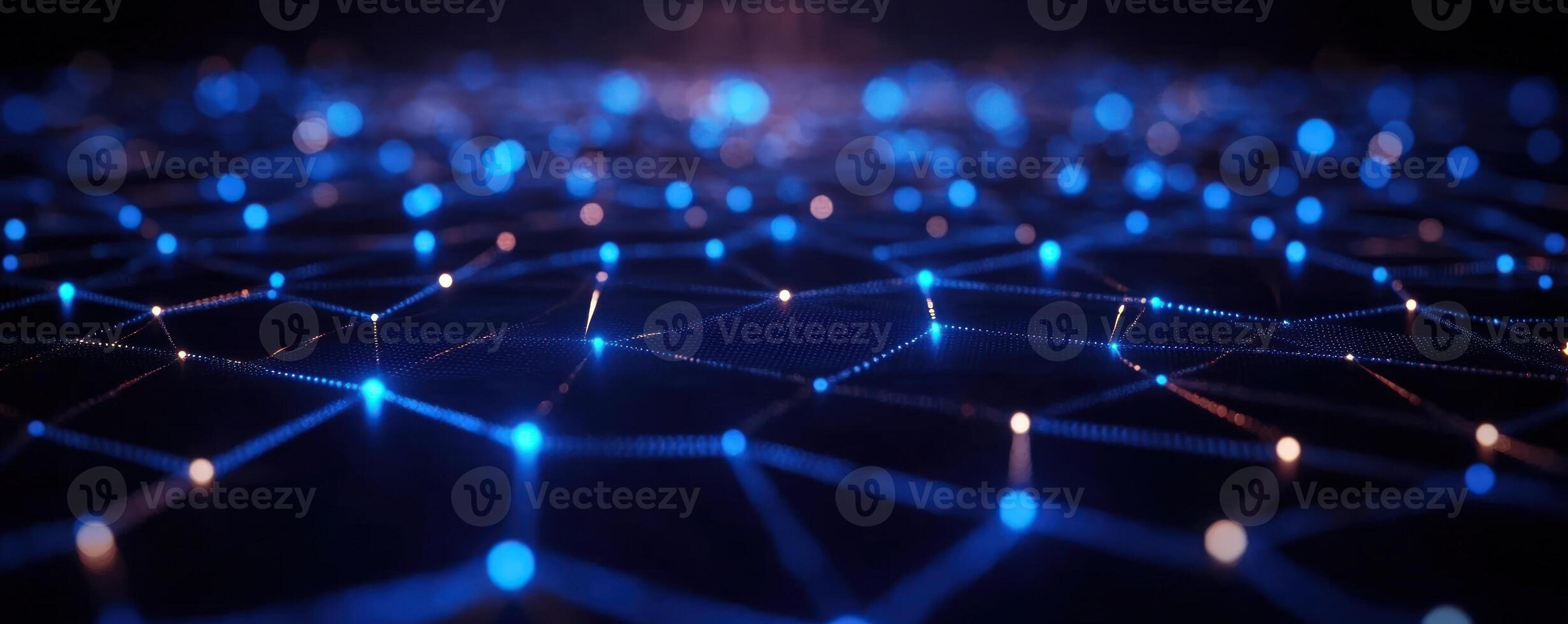 Abstract Network Visualization Digital Connectivity and Global Data Flow photo