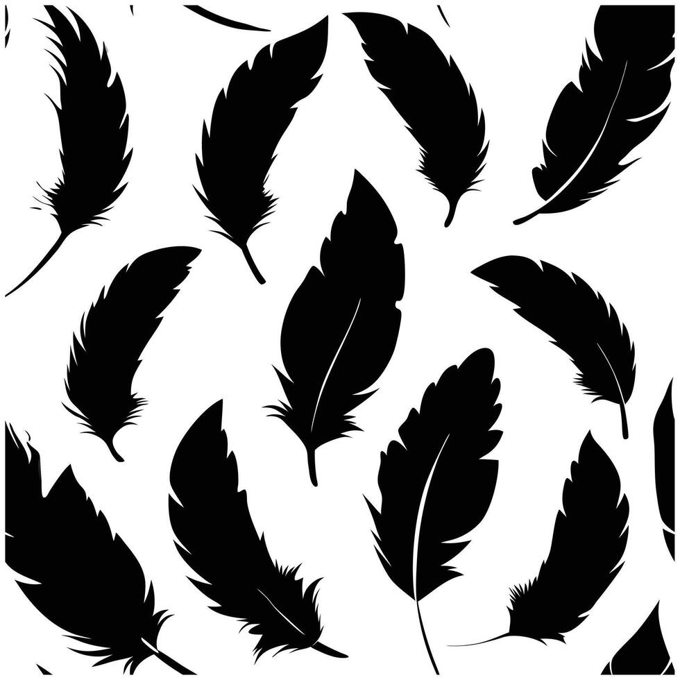 Exotic Feather Pattern Design vector