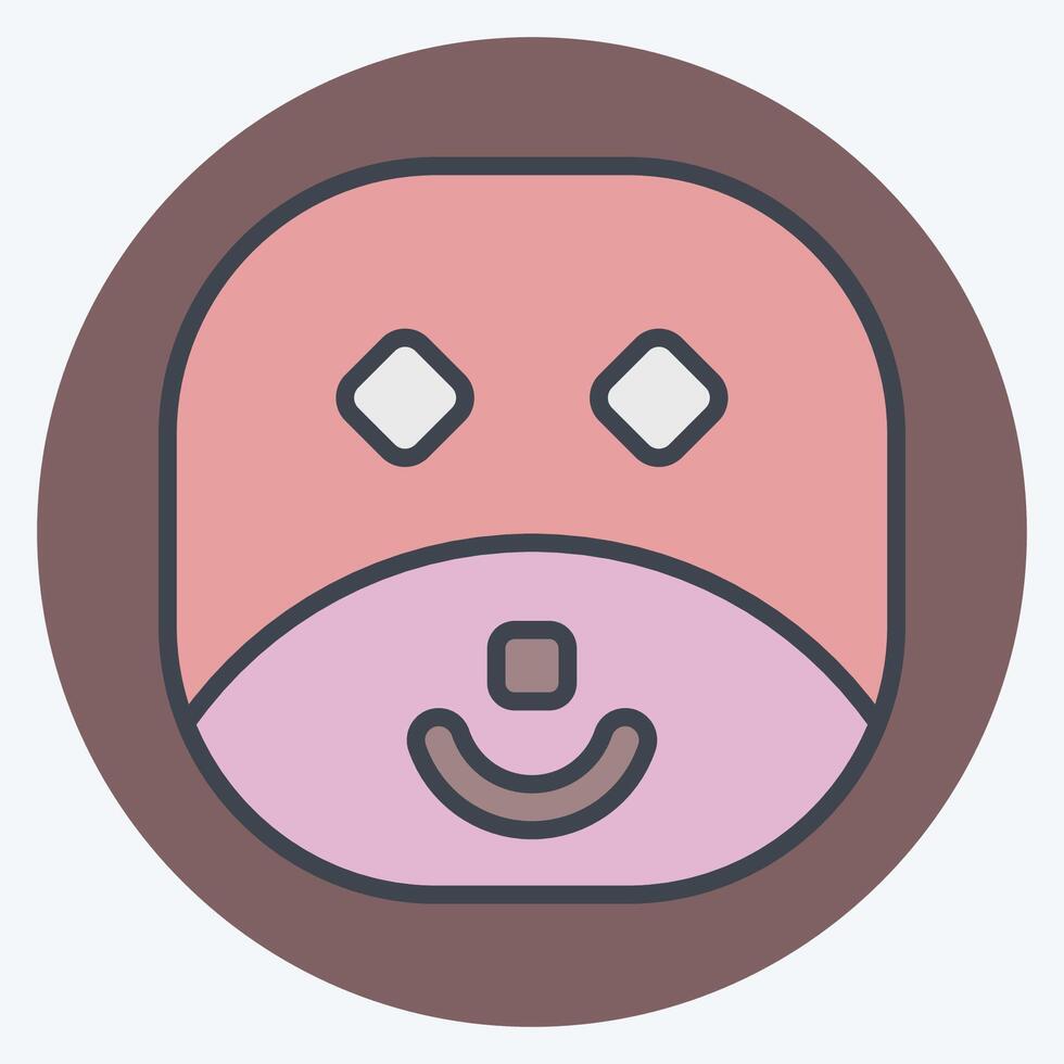 Icon Seal. related to Animals symbol. color mate style. design editable vector