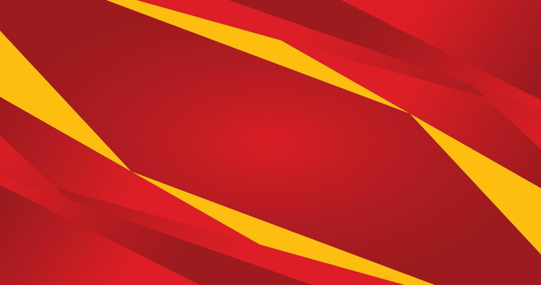 Abstract Red And Yellow Geometric Background with Angular Shapes vector