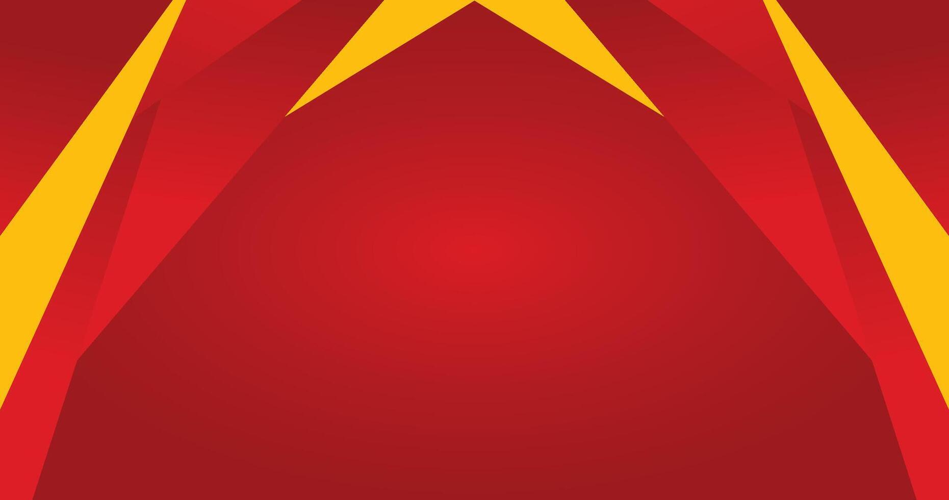 Abstract Red and Yellow Geometric Background with Gradient Patterns vector