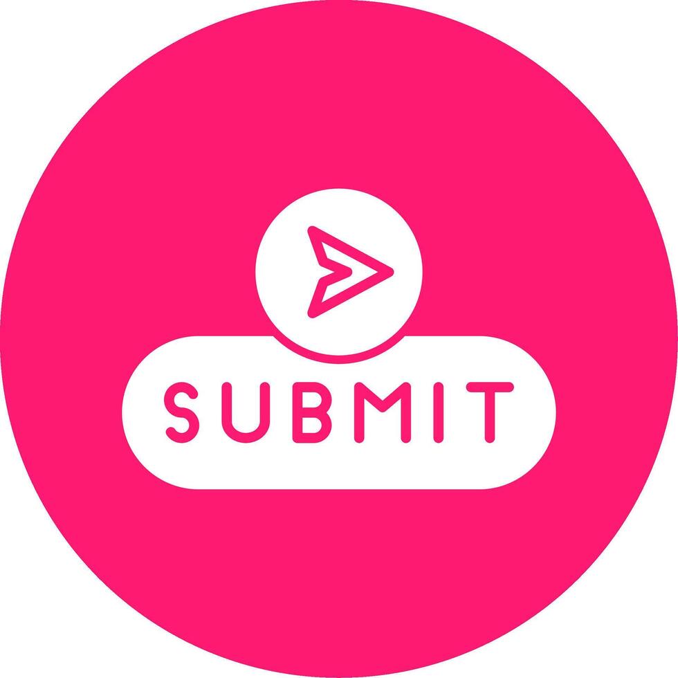 Submit Form Button Glyph Multi Circle vector