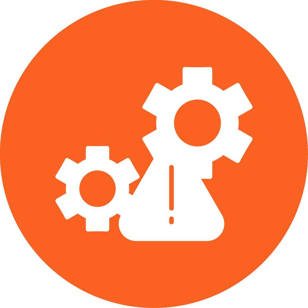 Inefficient Workflow Management System Glyph Multi Circle vector