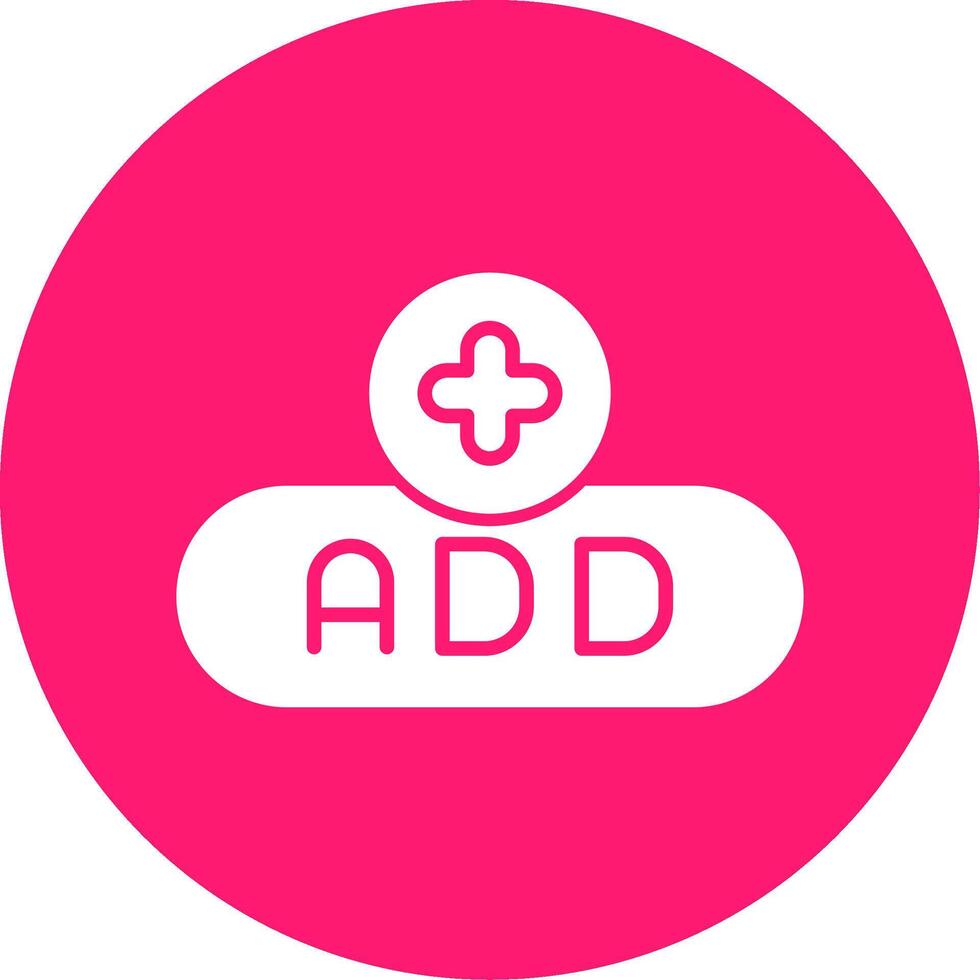 Add New Item Button Glyph Multi Circle vector