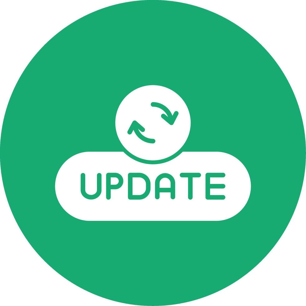 Update Record Button Glyph Multi Circle vector