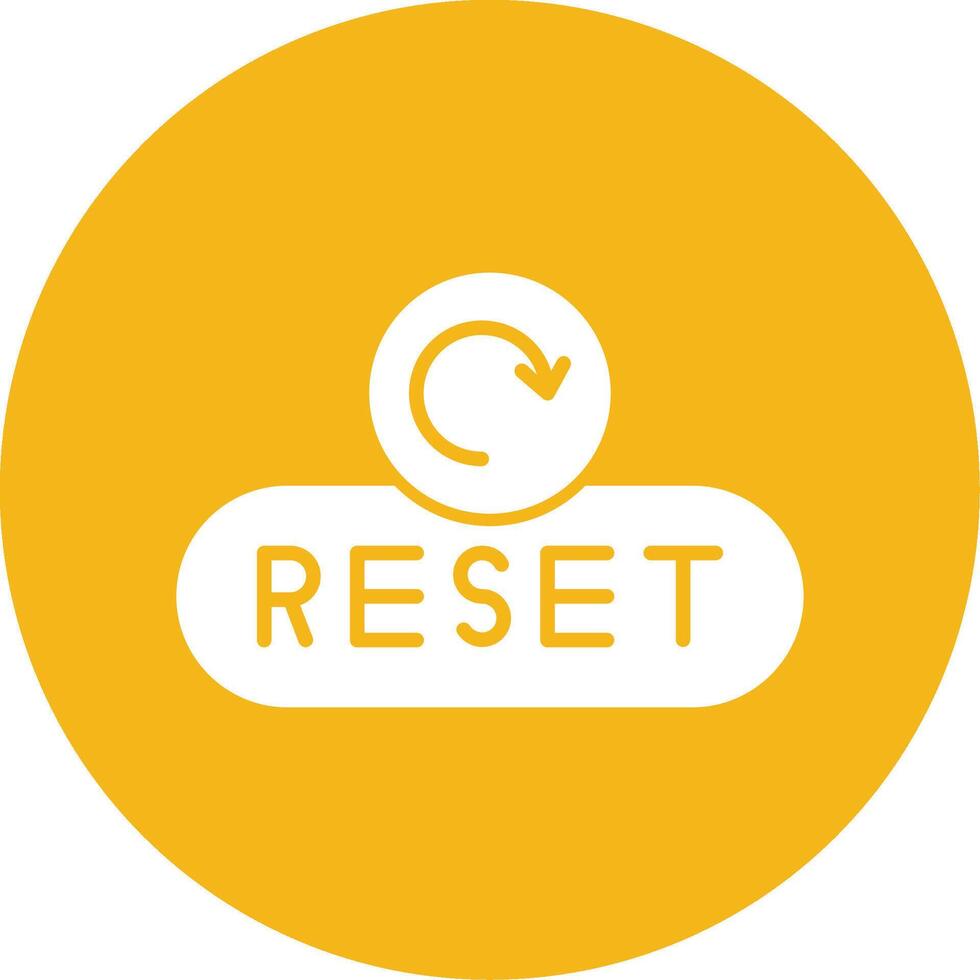 Reset Form Button Glyph Multi Circle vector