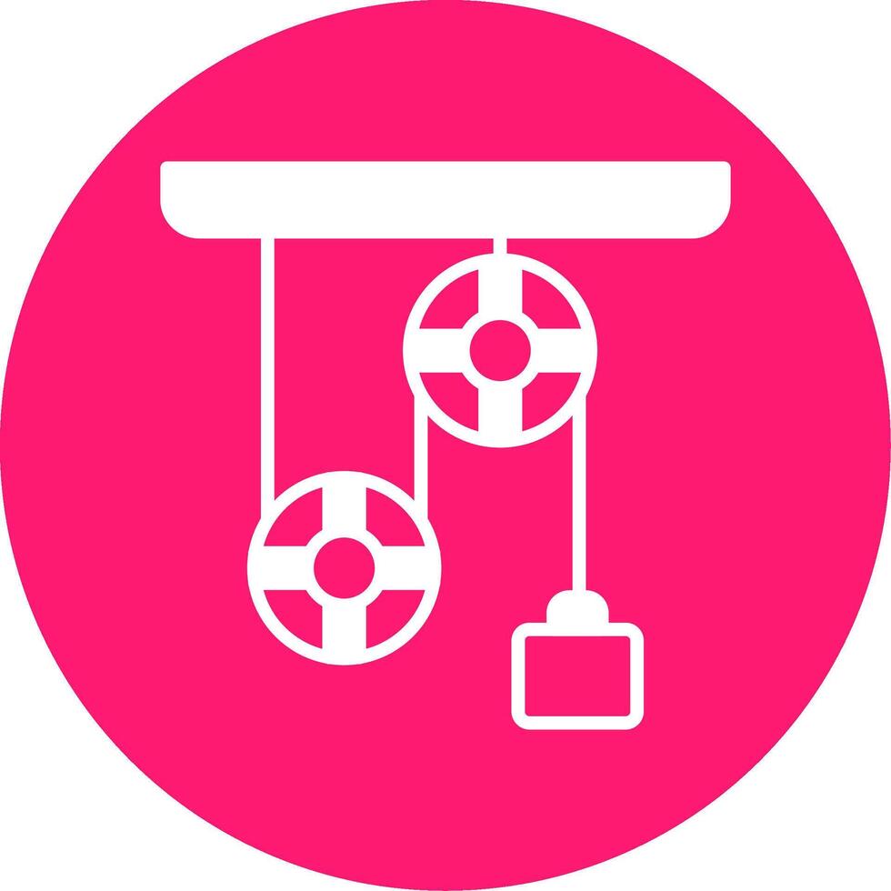 Physics Lab Experiment Setup Glyph Multi Circle vector