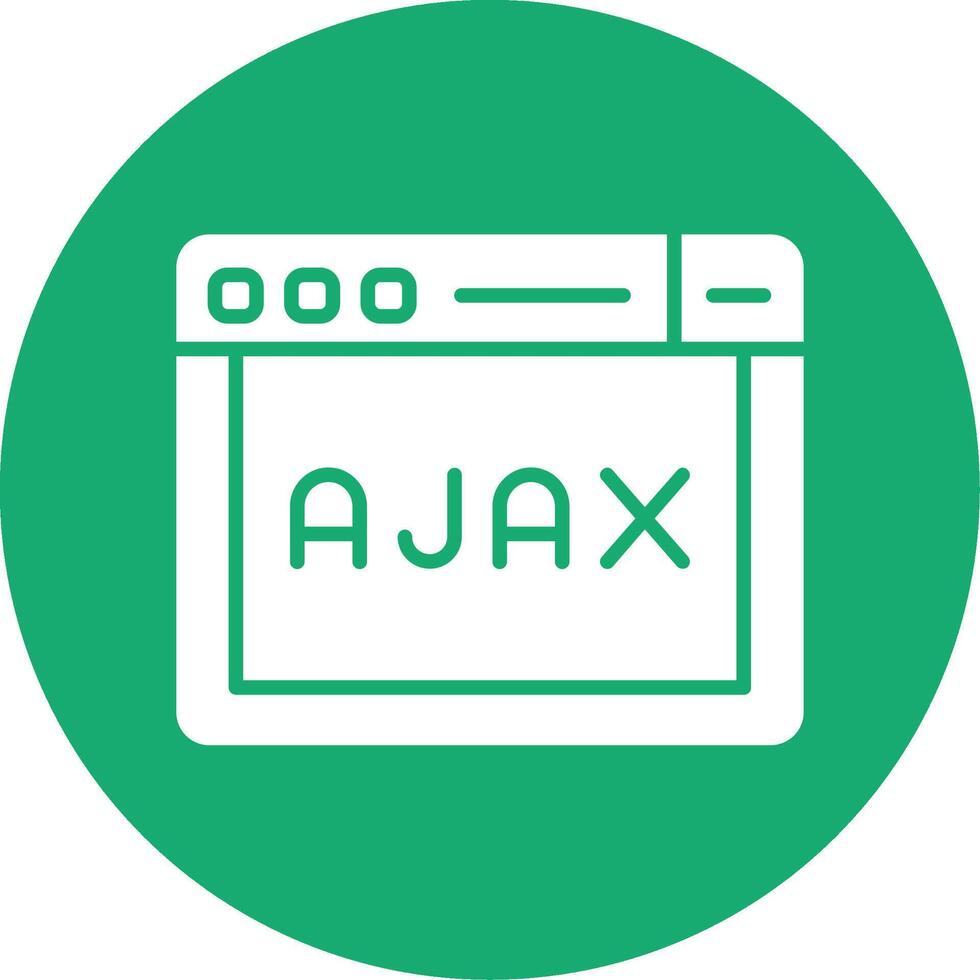 ajax datos solicitud símbolo glifo multi circulo vector