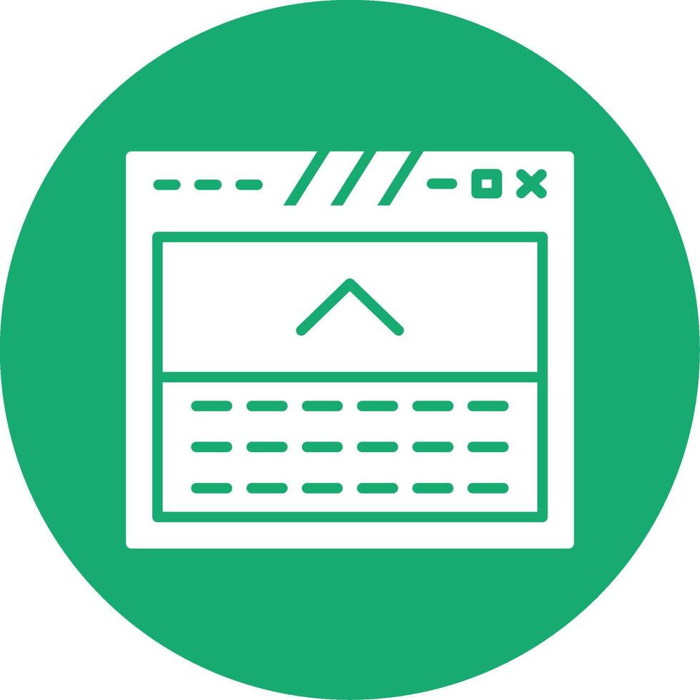 pie de página con útil Enlaces glifo multi circulo vector