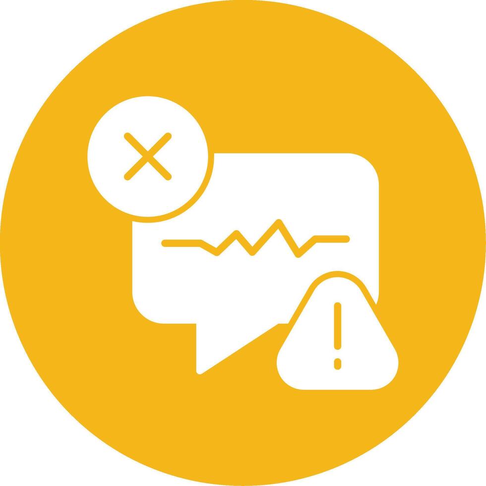 Authorization Failure Message Glyph Multi Circle vector