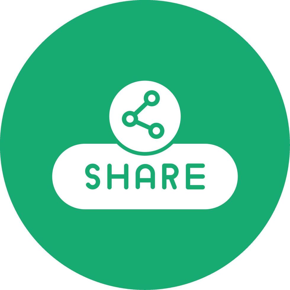Share Post Button Glyph Multi Circle vector