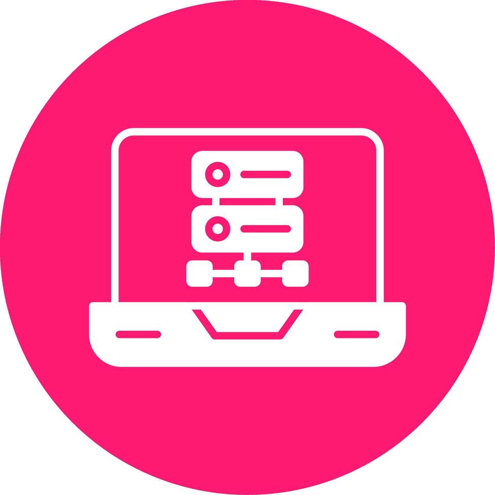 nosql flexible db estructura glifo multi circulo vector