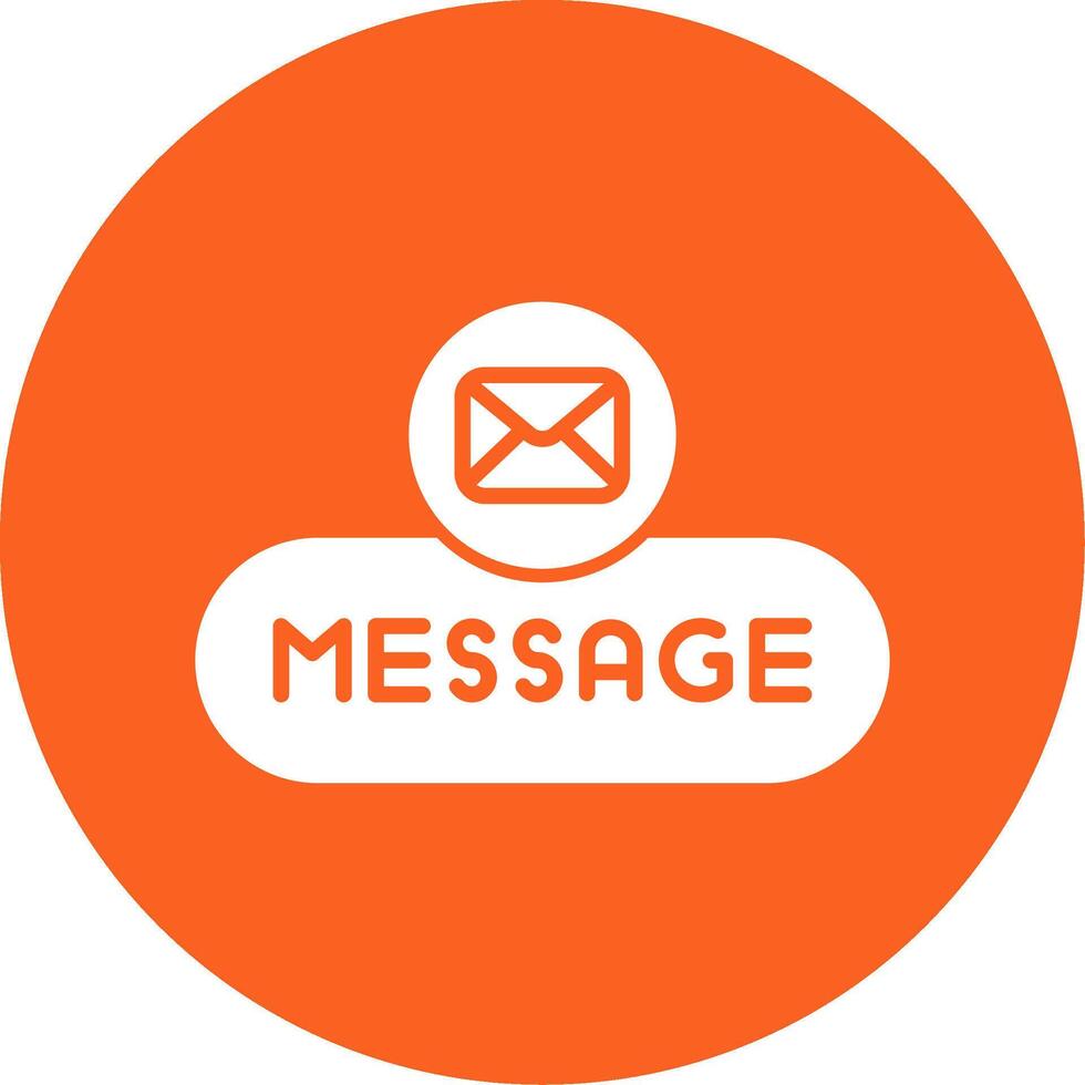 Message User Button Glyph Multi Circle vector