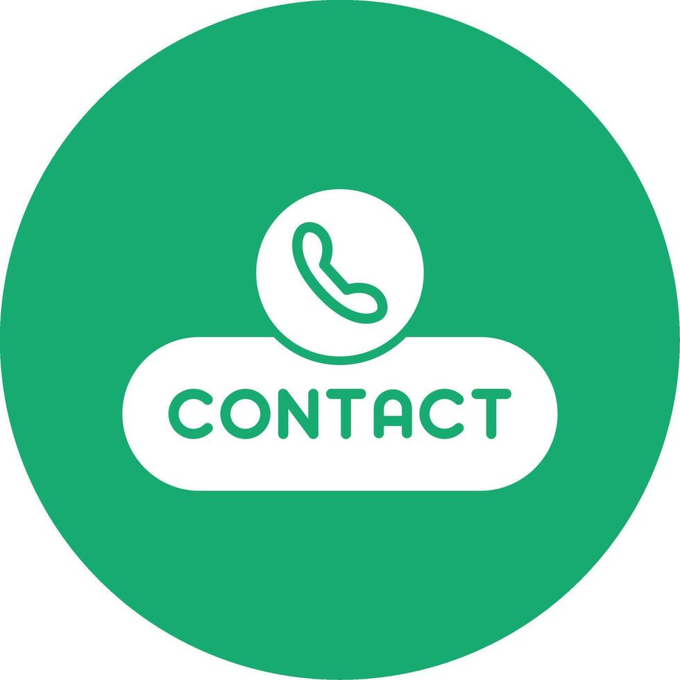 Contact Support Button Glyph Multi Circle vector