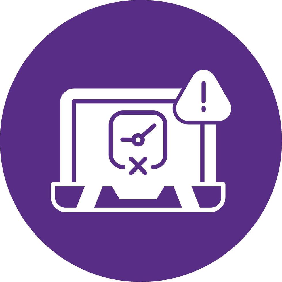 Runtime Error Occurred Glyph Multi Circle vector
