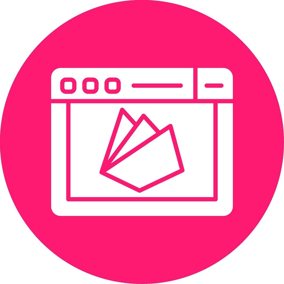 Firebase Real Time Database Glyph Multi Circle vector