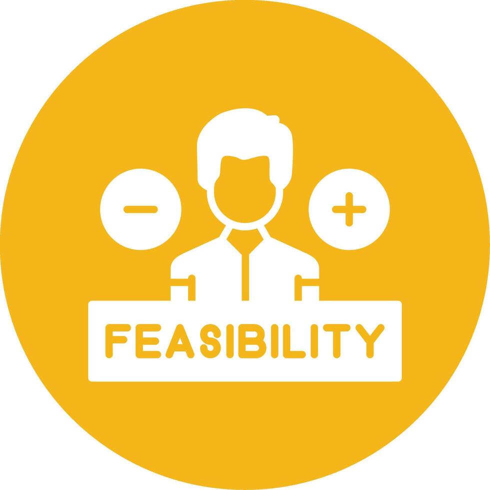 Operational Feasibility Risk Study Glyph Multi Circle vector