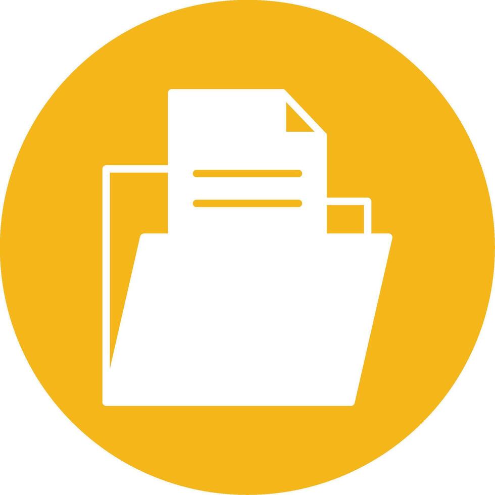 Labeled File Folder Glyph Multi Circle vector