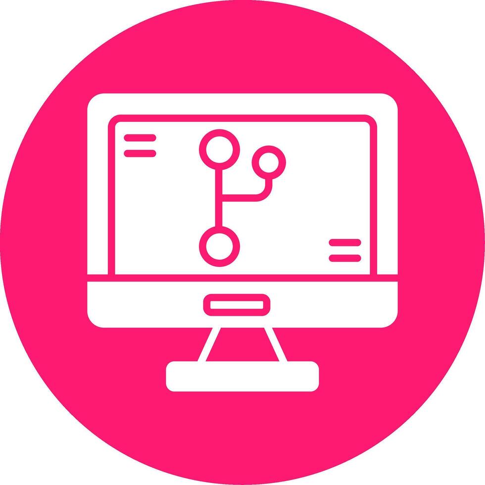 git versión controlar herramienta glifo multi circulo vector