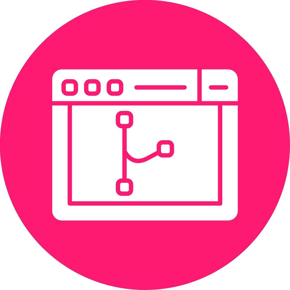 Code Merge Branch Tool Glyph Multi Circle vector