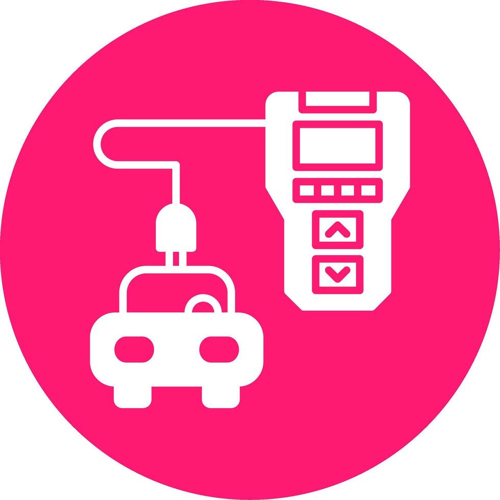 Digital Diagnostic Tool Glyph Multi Circle vector