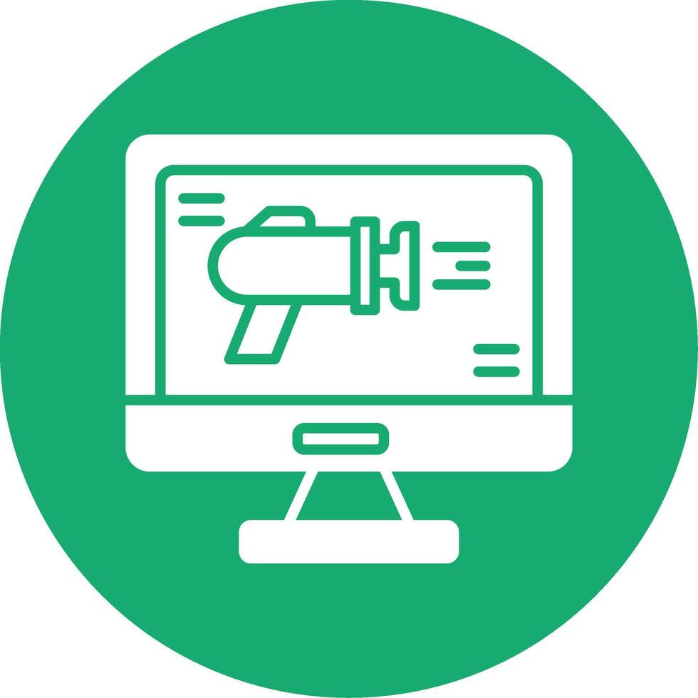 Git Push to Remote Symbol Glyph Multi Circle vector