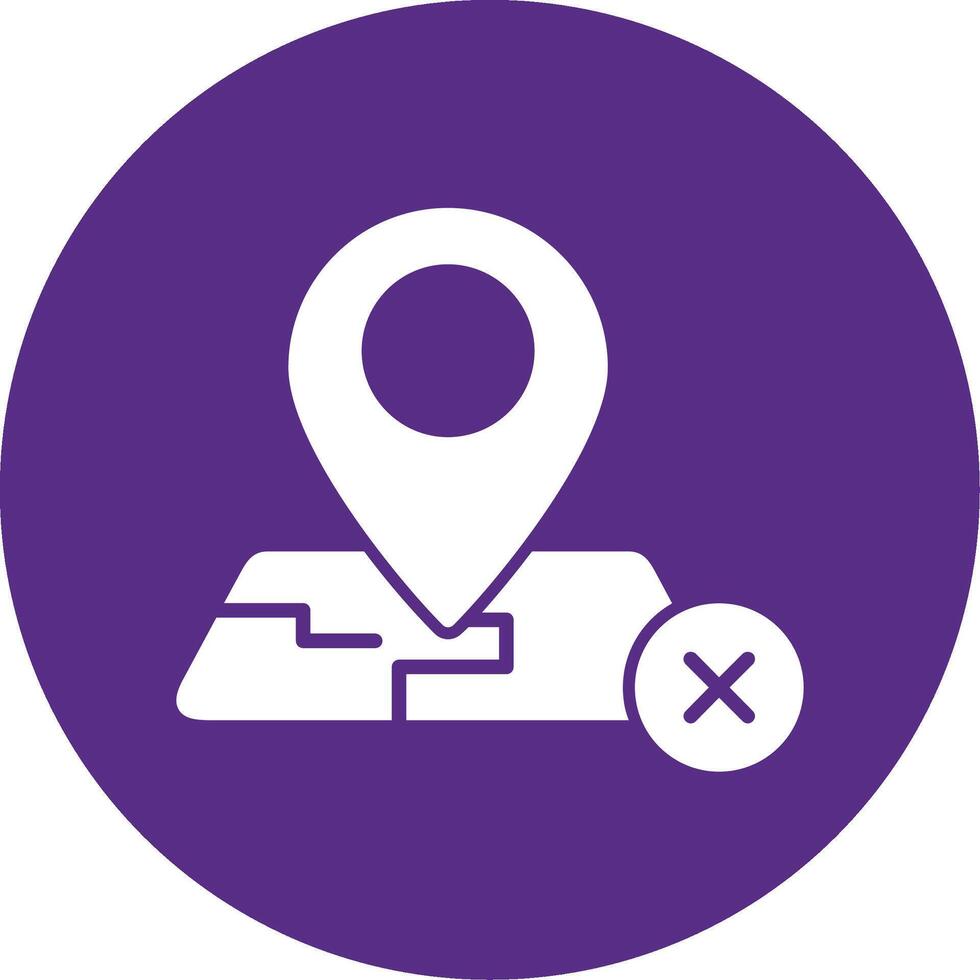 Address Not Available Glyph Multi Circle vector