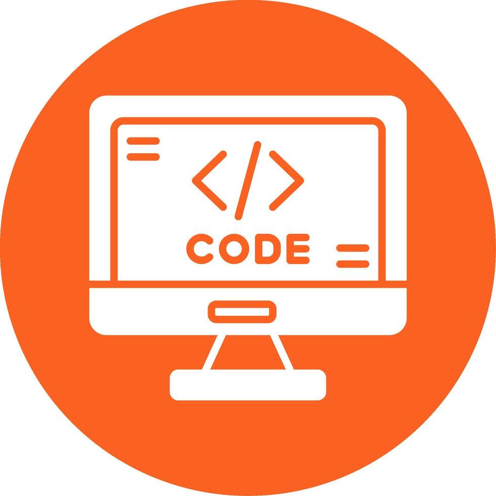 Code Formatting Tool Icon Glyph Multi Circle vector