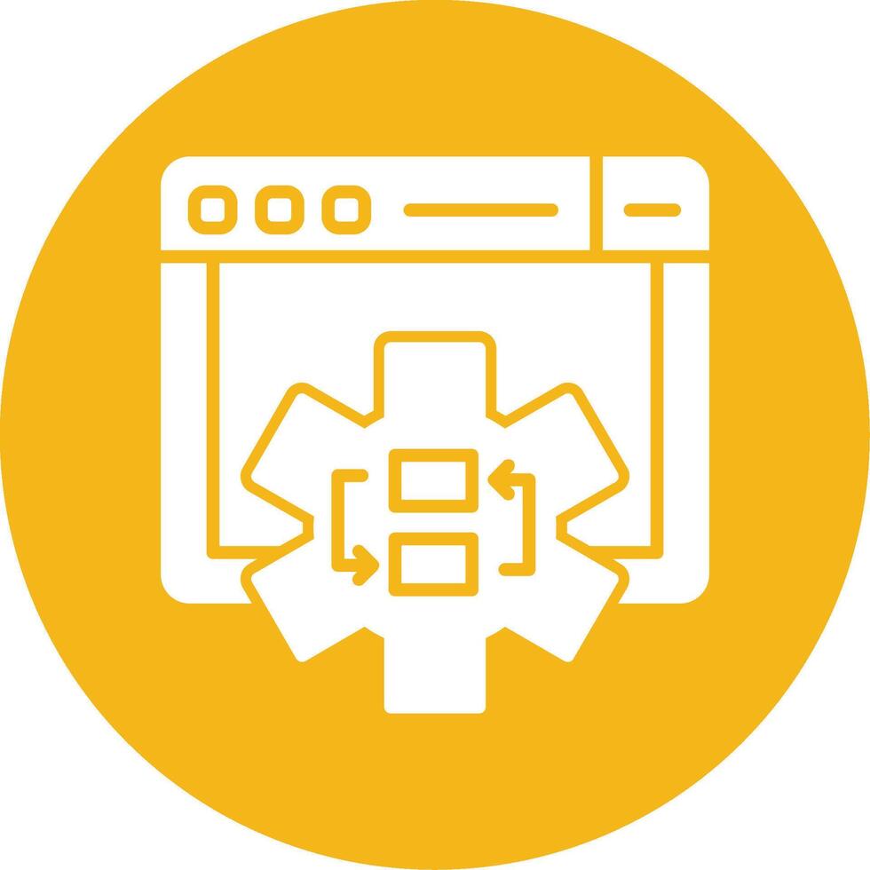Dependency Tree Diagram Glyph Multi Circle vector