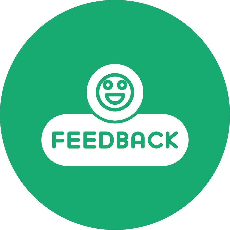 Send Feedback Button Glyph Multi Circle vector