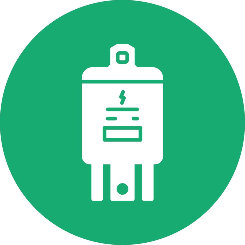 Electrical Circuit Relay Glyph Multi Circle vector