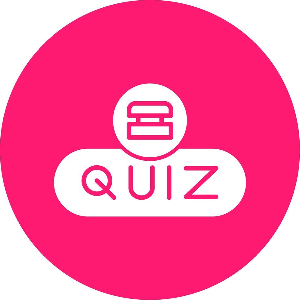 Take Quiz Button Glyph Multi Circle vector